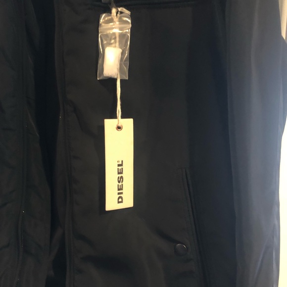 Men’s Diesel size small BLK nylon bomber jacket - Picture 2 of 4